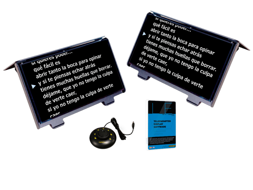 Teleprompter on stage - TVPROMPT