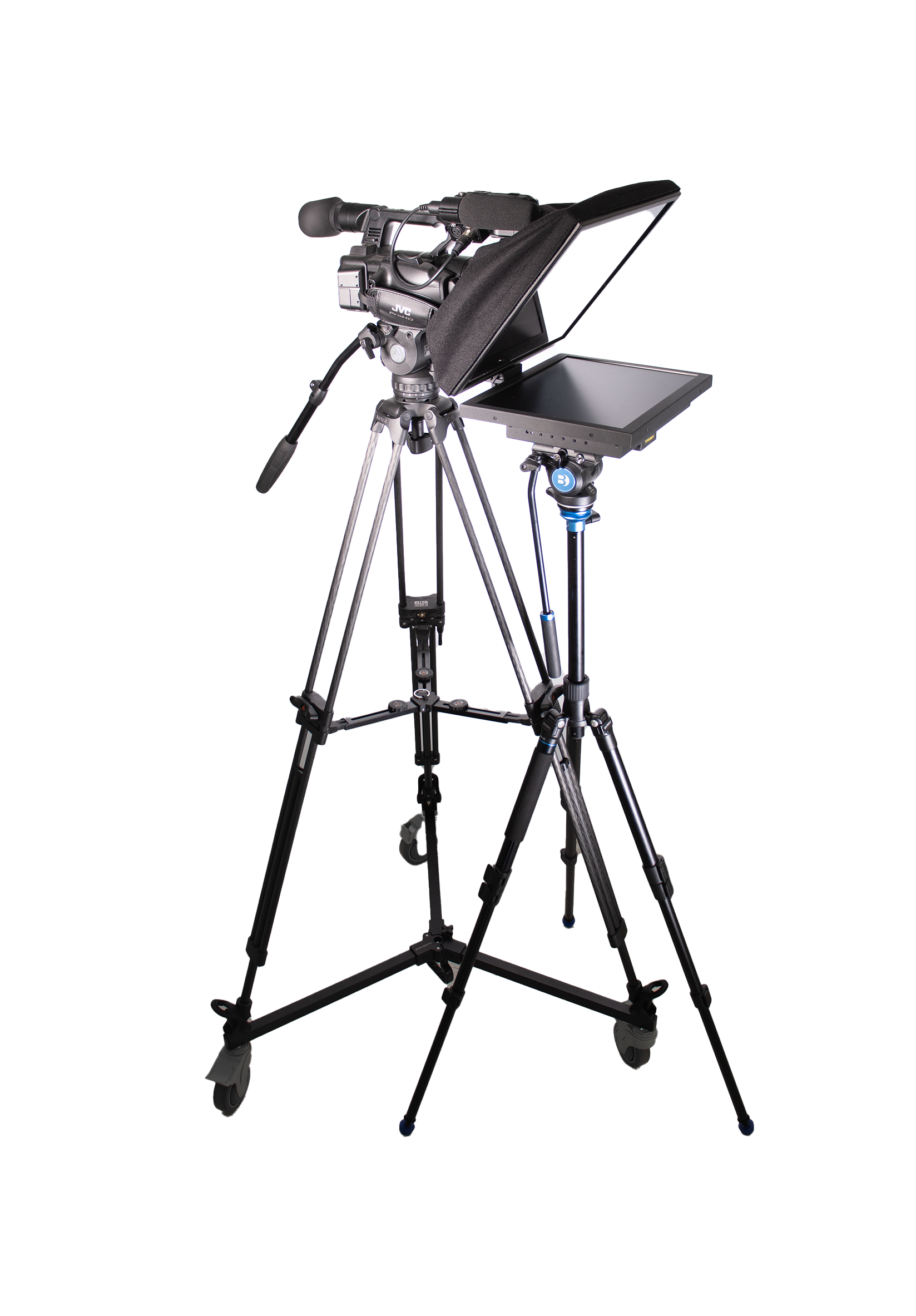 Teleprompter + Dolly tvprompt 15 le